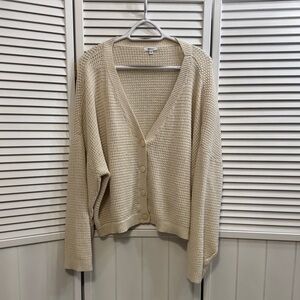Reitmans Cream Knit Cardigan